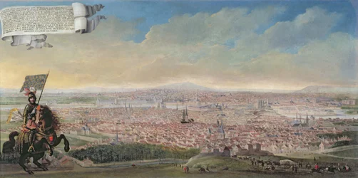 Vue générale de Paris depuis le Faubourg Saint-Jacques, vers 1640